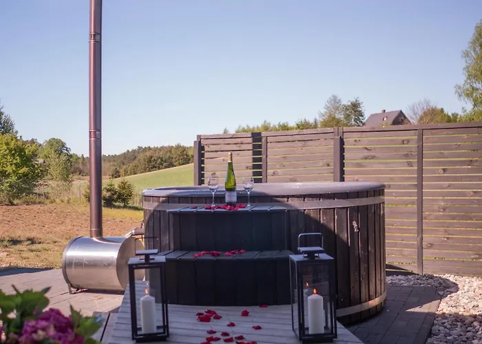 木屋 Apanowka Z Balia Jacuzzi Sauna Trzebiechowo